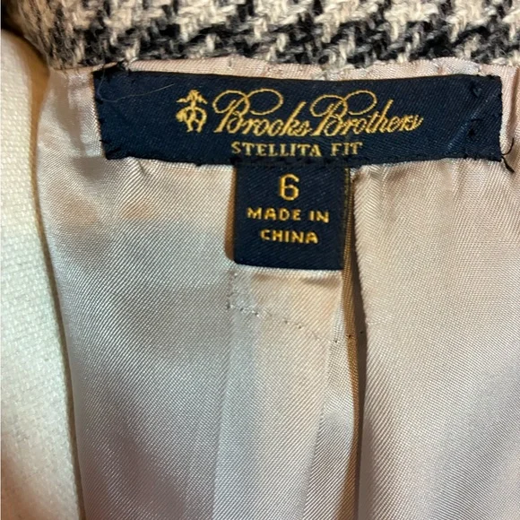 Brooks Brothers/Black Fleece, Grey & White Houndstooth Blazer by Thom Browne - Picture 11 of 14